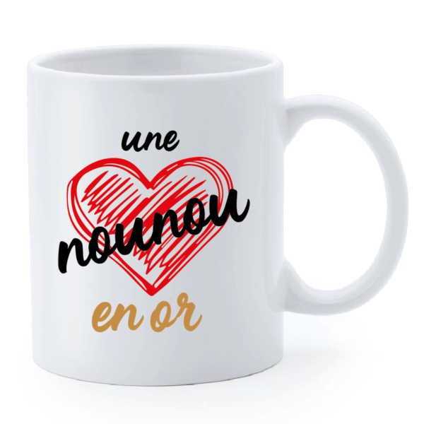 Mug  une nounou en or – Image 2