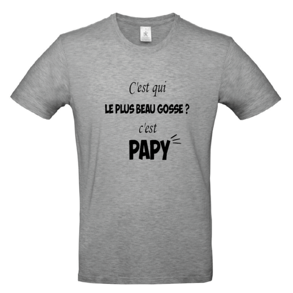 Tee-shirt Papy le beau gosse – Image 2