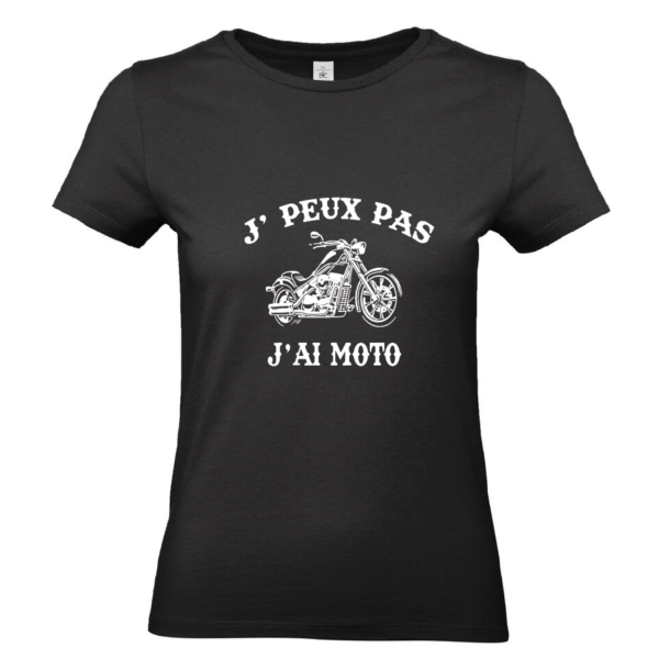 Tee-shirt J'peux pas j'ai moto femme – Image 3