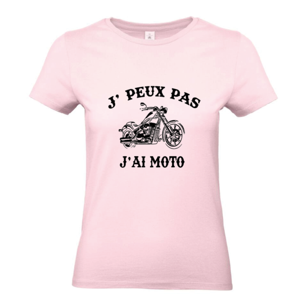 Tee-shirt J'peux pas j'ai moto femme – Image 2