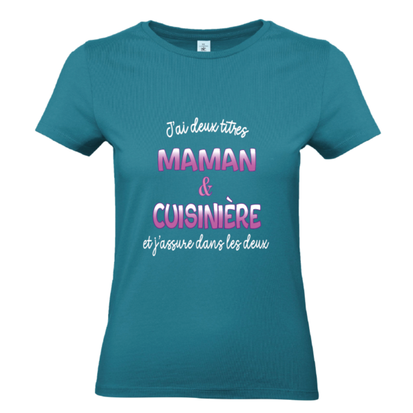 Tee-shirt Maman et cuisinière – Image 2