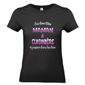 Tee-shirt Maman et cuisinière