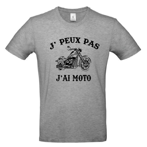 Tee-Shirt J'peux pas j'ai moto homme – Image 3