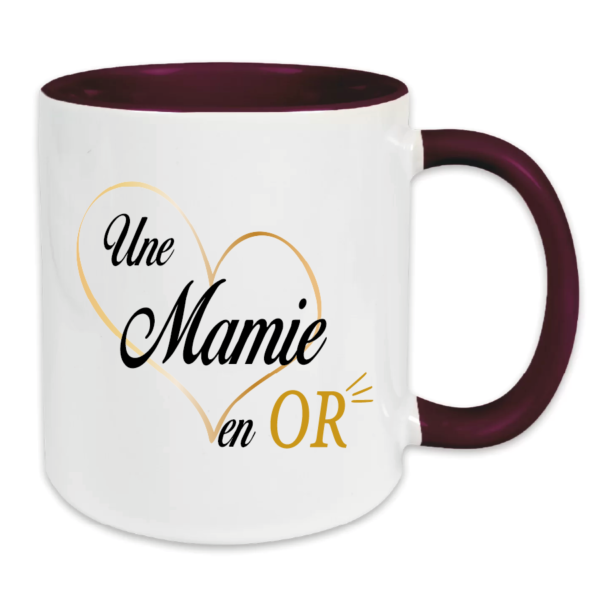 Mug Une mamie en OR – Image 3