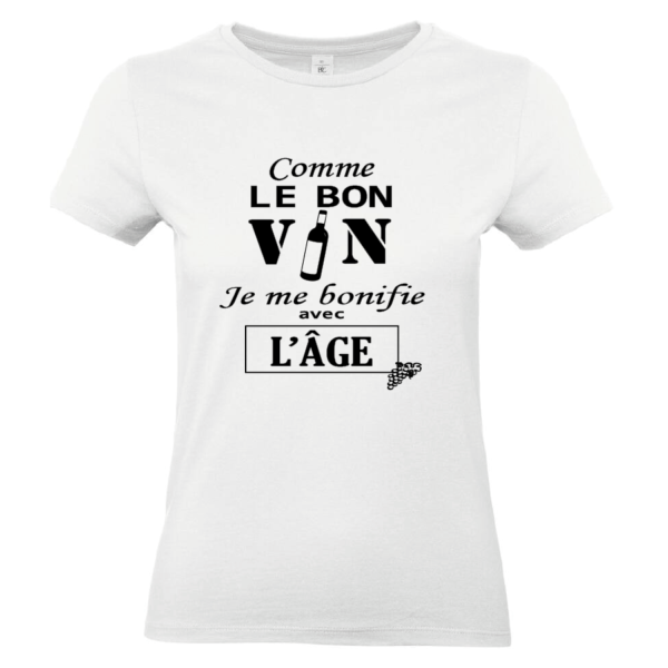Tee-shirt Comme le bon vin femme