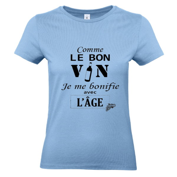 Tee-shirt Comme le bon vin femme – Image 5