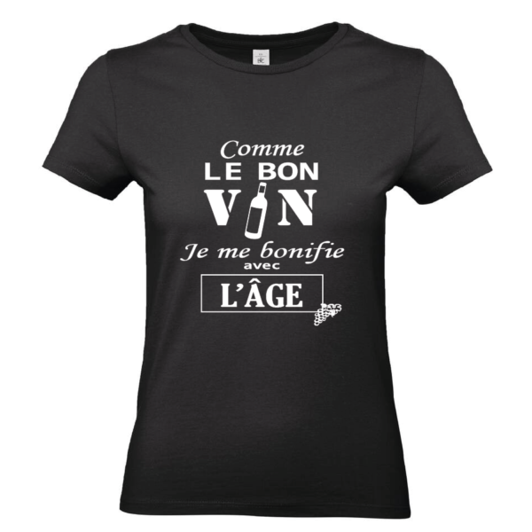 Tee-shirt Comme le bon vin femme – Image 4