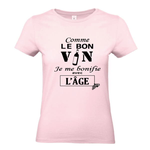 Tee-shirt Comme le bon vin femme – Image 3
