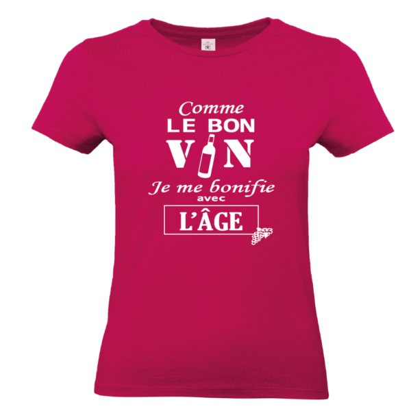 Tee-shirt Comme le bon vin femme – Image 2