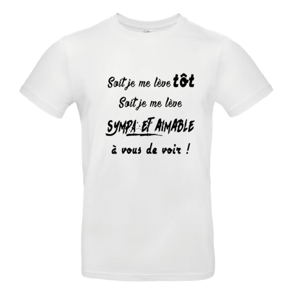 Tee-shirt Se lever tôt homme – Image 5