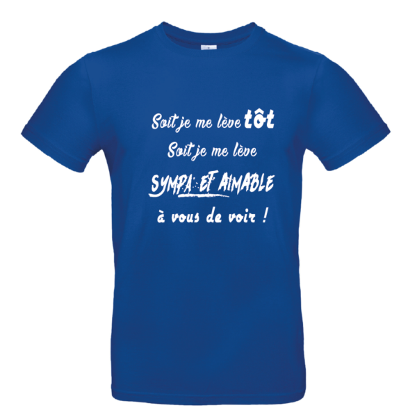 Tee-shirt Se lever tôt homme – Image 4