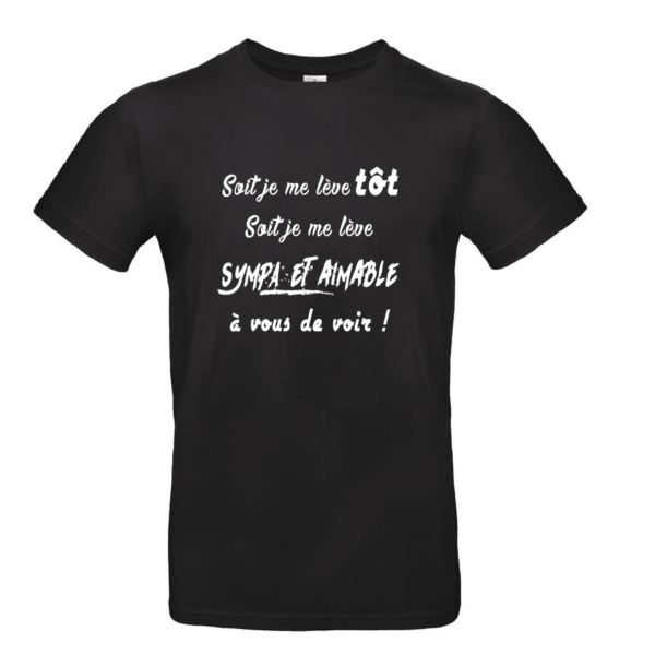 Tee-shirt Se lever tôt homme