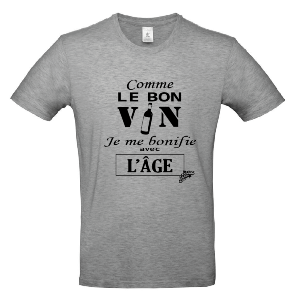 Tee-Shirt Comme le bon vin homme – Image 2