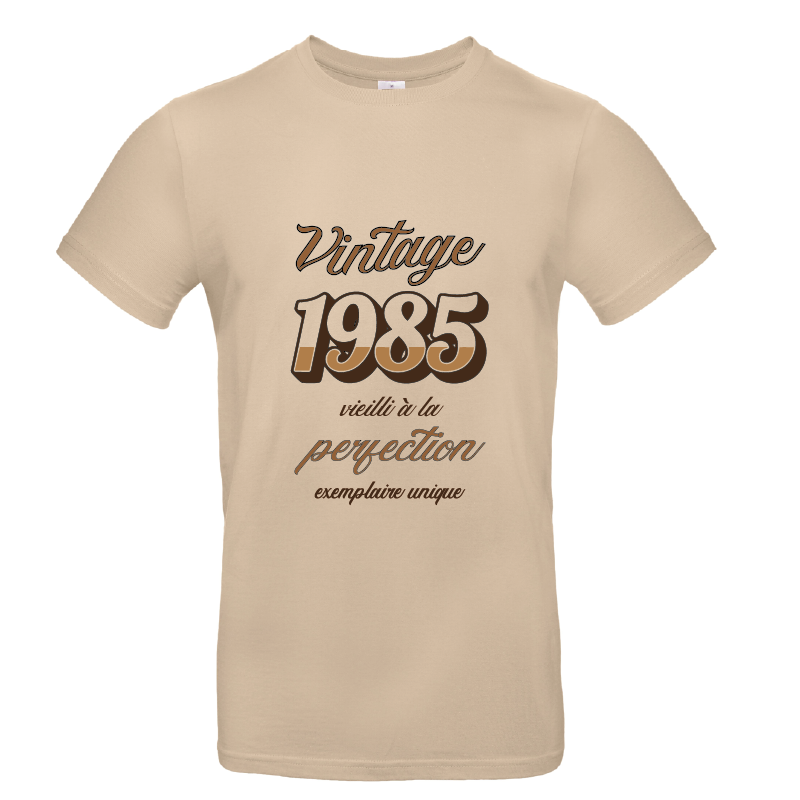 tee-shirt vintage_Plan de travail 1 mot T-shirt personnalisé