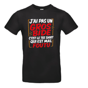 Tee-shirt gros bide